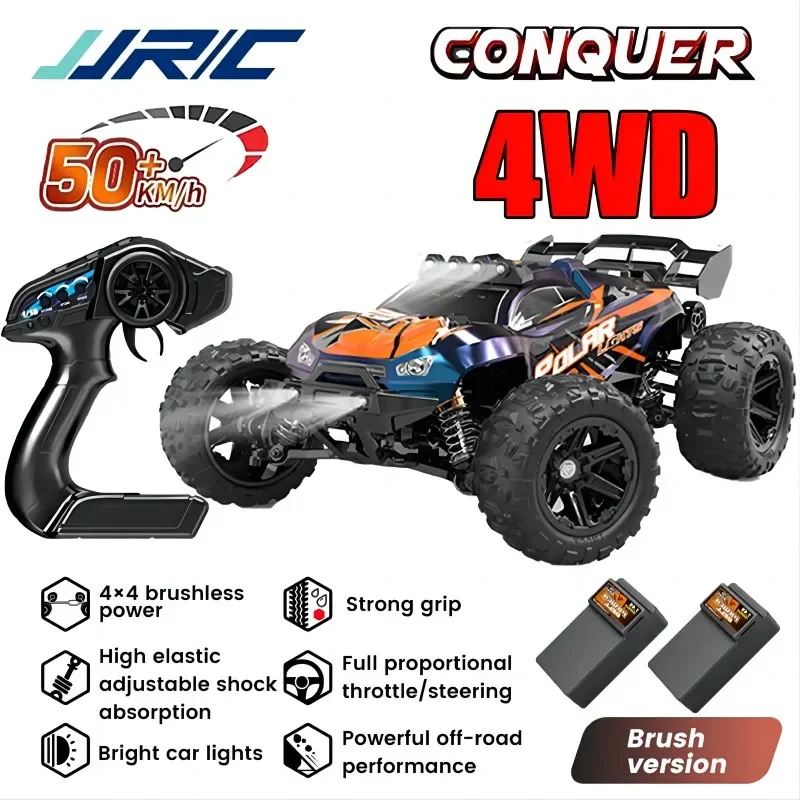 JJRC-Coche Todoterreno Teledirigido 4WD, Vehículo De Control Remoto De Alta Velocidad, Escala 1:16, 50 km/h 70 Km/h, 2024G, 2,4