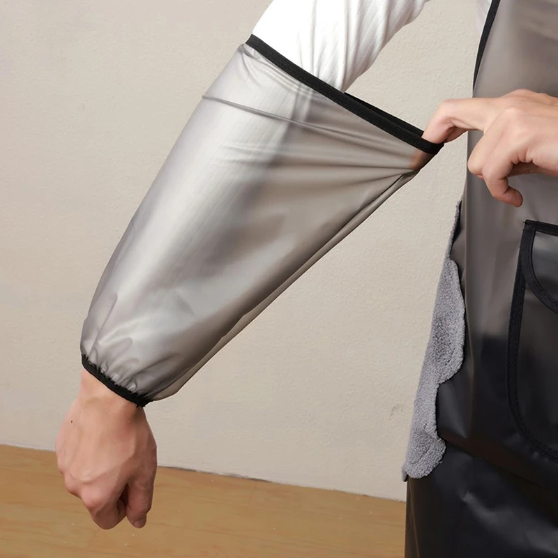 TPU Waterproof Oversleeves Anti-Dirty Housework Cleaning Fawn Arm Sleeves Sleeve Cuff Arm Cover Kitchen Apron Accessories 4