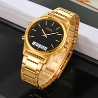 SKMEI 2120 Sport Watches Mens Waterproof Alarm Wristwatches Clock reloj hombre 3 Time Back Light Display Digital Chrono Watch 1