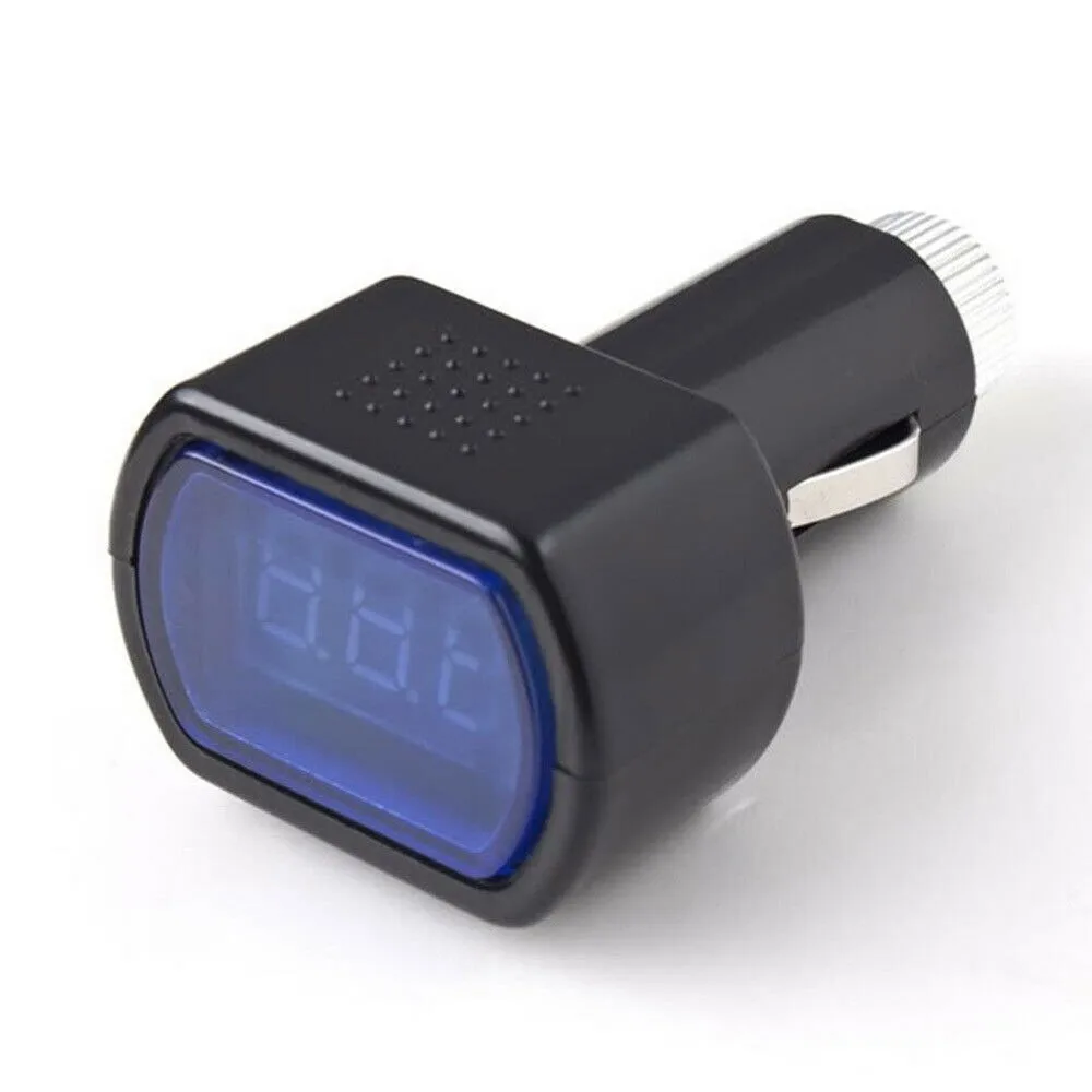 LED Display Cigarette Lighter Electric Voltage Gauge Meter Tester For Auto Car Battery Voltmeter Indicator DC 12V-24V 1pc Parts battery tester,digital voltmeter,digital multimeter