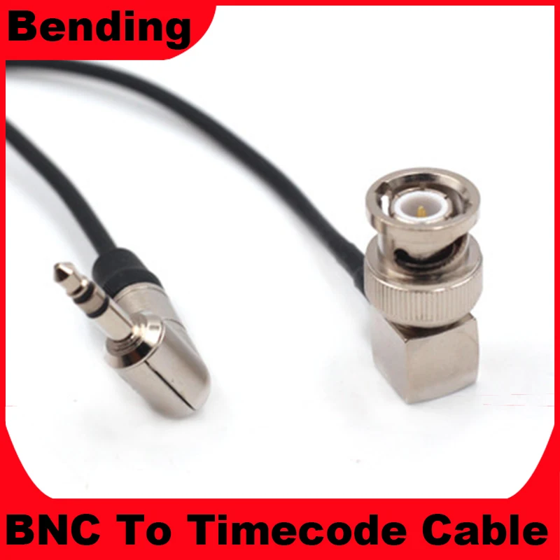 Neutrik 3.5Mm Mini Trs Jack Tentacolo A Gomito Bnc Timecocode Cavo Per Canon C300 / C500, Sony Pdw 700 / Ex3 / Pmw 200, Arri Amira