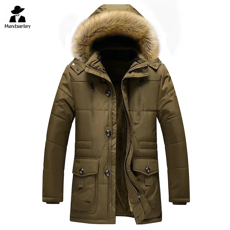VogeLuxe | Men’s Mid Length Winter Parka with Detachable Hood main image 1