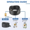 High Pressure Washer Hose Cord Pipe CarWash Hose Water Cleaning Extension Hose M22-Pin 14/15 for Karcher Elitech Interskol Huter 3