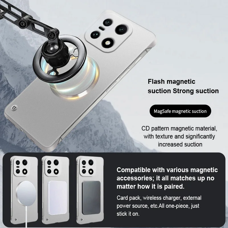 Ultra-Thin MagSafe Magnetic Phone Case with Slim Bezels and Camera Protection