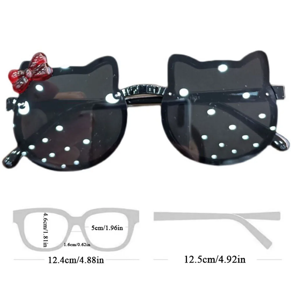 Glitter Cartoon Bowknot Cat Shaped Children Sungalsses Anti-UV Sunscreen Sunglasses Kids Fashion Eye Glasses Kid Outdoor Eyewear fashion sunglasses kids sunglasses children sunglasses
