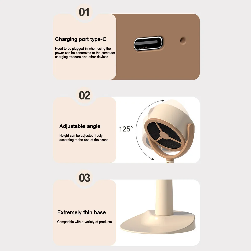 Portable Exhaust Fan Rechargeable/USB Plug Small Kitchen Hood Extractor Mini Suction Cooker Hood for Indoor BBQ Hot Pot