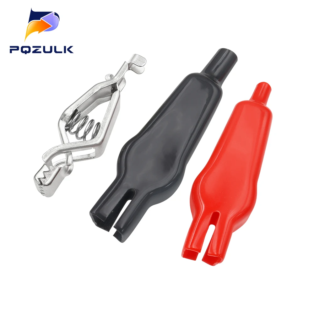 Alligator Clips Electric Test Clamp Test Clip Test Leads Electrical Clamp 1PCS Sheathed