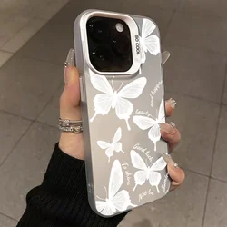 Retro Black Butterfly Electroplated Matte Hard Phone Case for Xiaomi 14 (T6037)