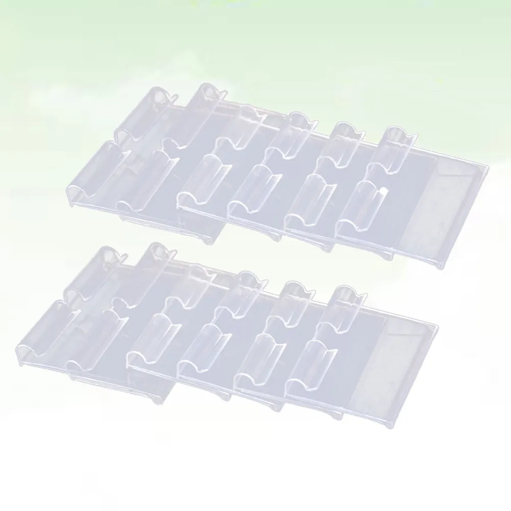 50개 프리미엄 PVC 가격표 슈퍼마켓, 소매점, 쇼핑몰, 매장용 투명 플라스틱 라벨, 선반에 쉽게 클립으로 고정 가능