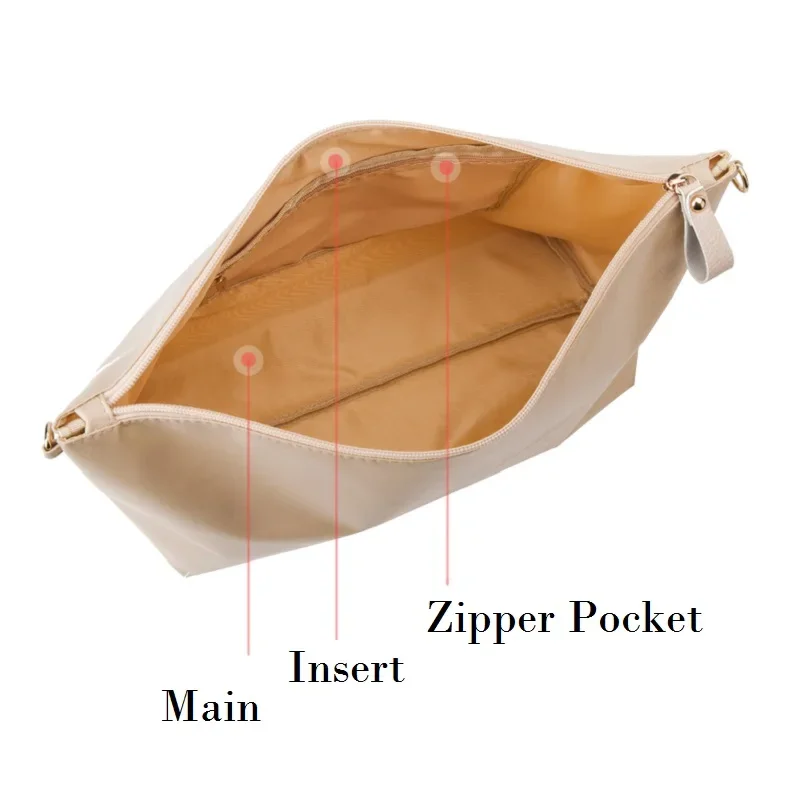 Nylon Organizer Insert Bag Women Nylon Travel Insert Travel Makeup Bag Traveling Multi-functional Makeup Bags makeup organizer cosmetic bag cosmetic storage bag toiletry bag makeup bag cosmetic case