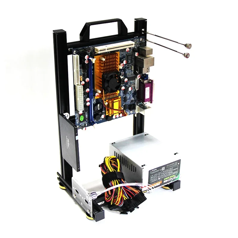 Mod-gabinete Gamer para Itx Matx Atx Portátil Vertical pc Case Open Frame Rack Refrigerador de Água Faça Você Mesmo Computador Gaming Chassis Desktop - Imagem 3