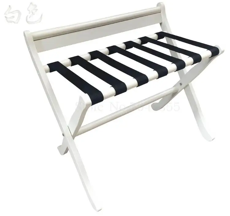 European style increase bedroom hotel luggage rack folding solid wood luggage rack room hanger household