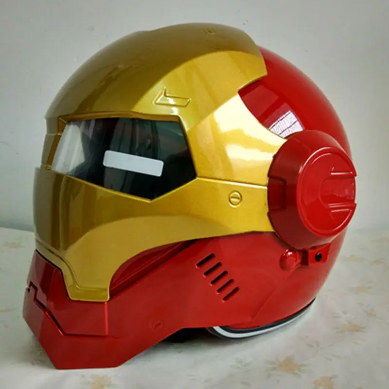 

Red Gold MASEI Iron helmet motorcycle helmet half helmet open face helmet casque motocross red 610 M L XL free shipping