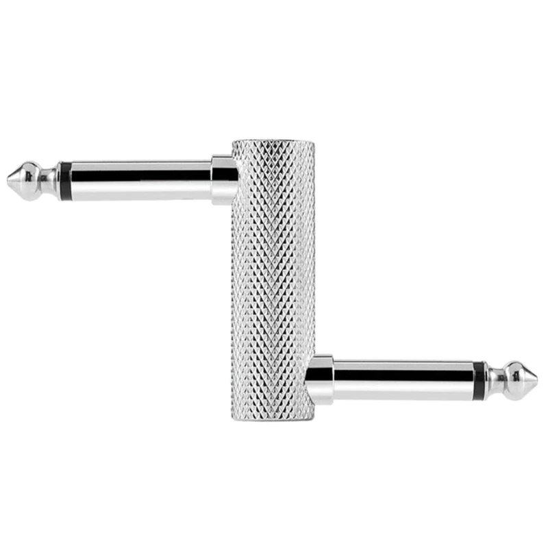 YD61 guitar effects pedal connector 6.35mm 1/4" guitar effect pedal couplers male to male plug adaptor for pedalboard guitar tool