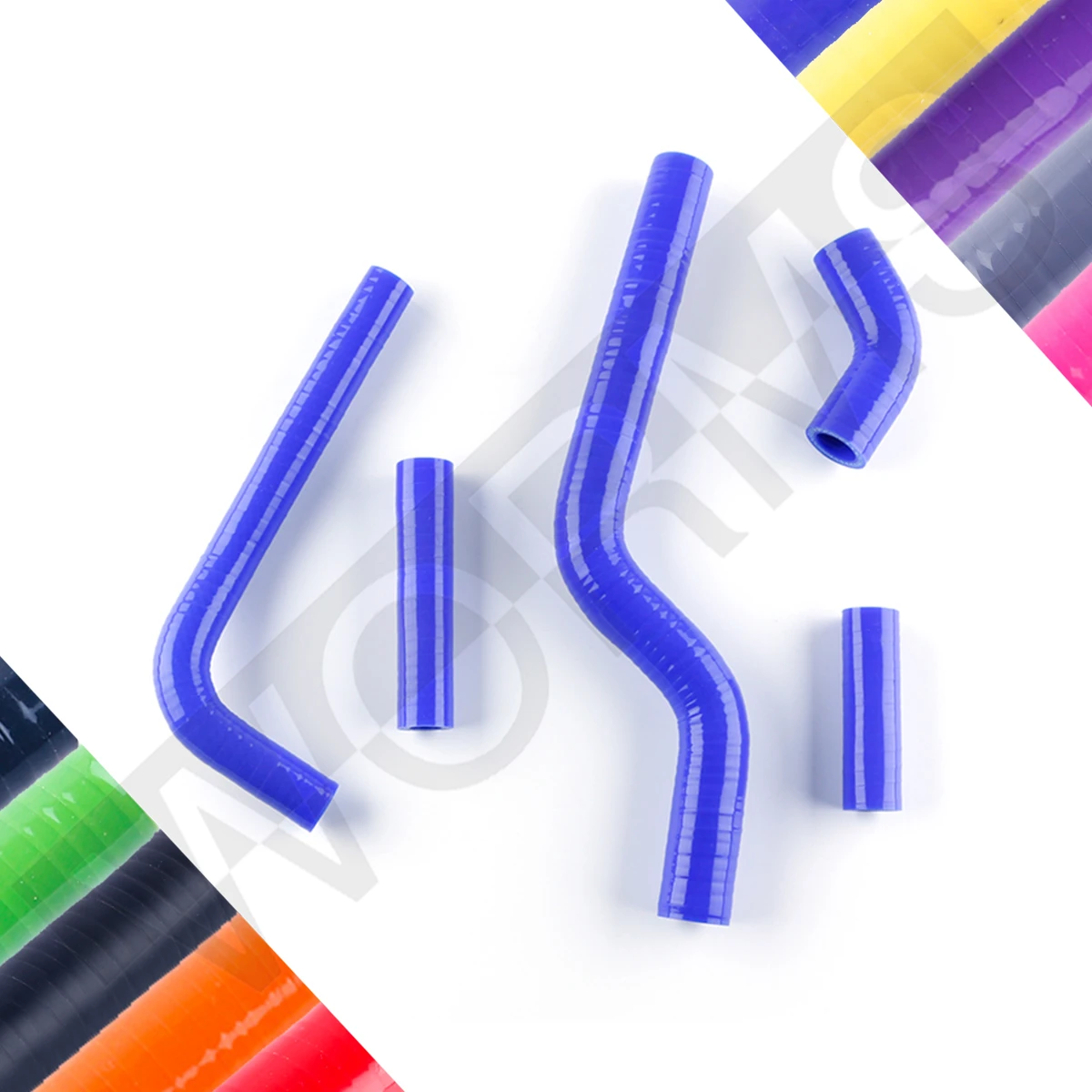 3 Layer 4.5mm Silicone Radiator Hose Kit For 2008-2012 Kawasaki KLR650 - High Temp Performance Hoses