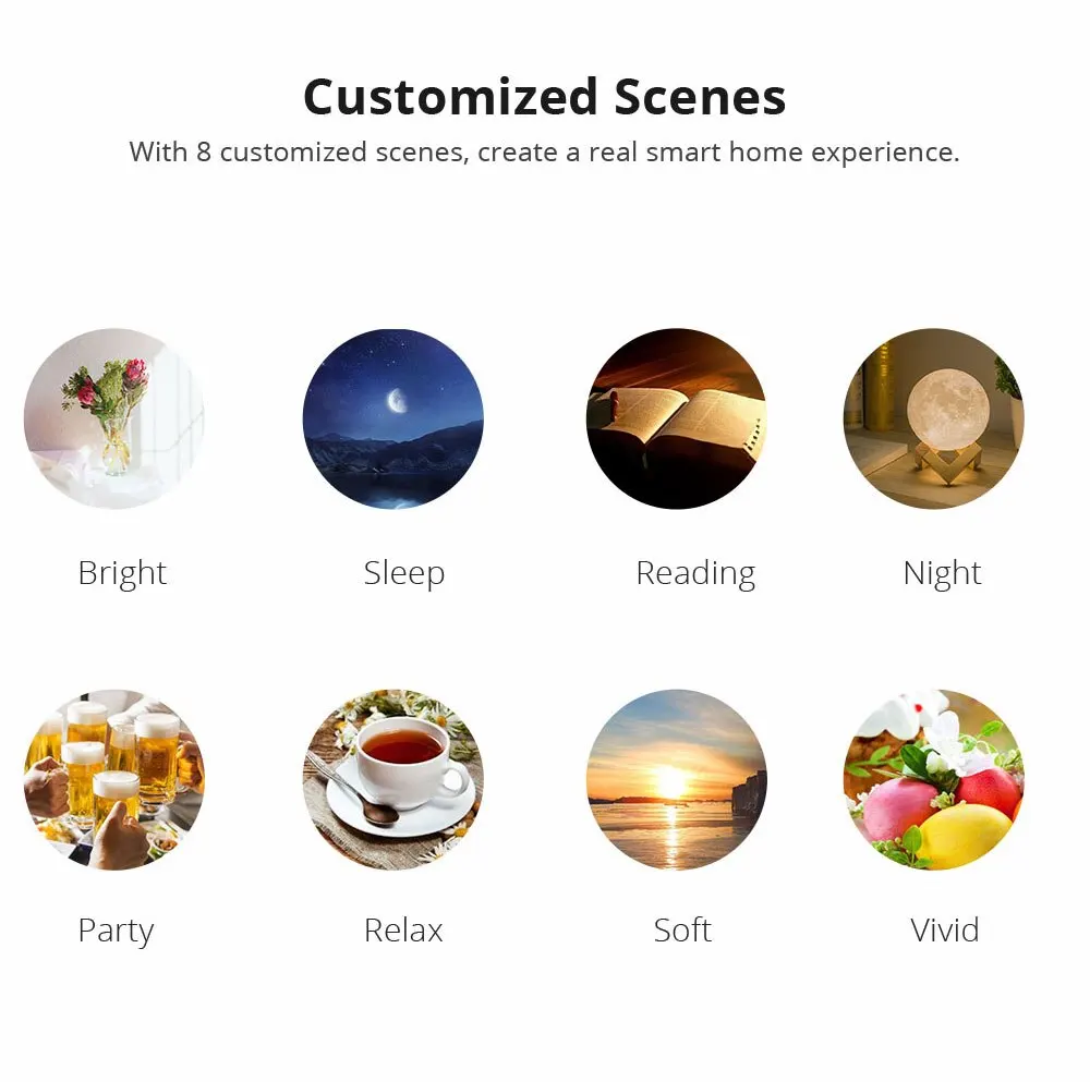 EWelink Wifi/Zigbee Smart Bulb Led Lamp E27 RGB Smart Light Bulbs 100-240V Smart