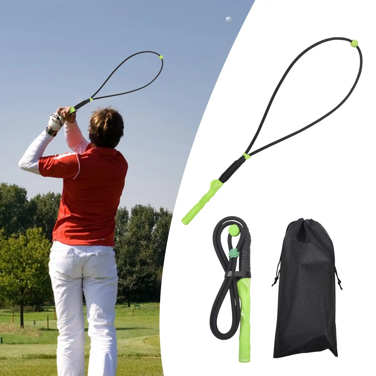 Golf Swing Training Aid, Golf Swing Trainer, Exercise Assistance Elastic Rope