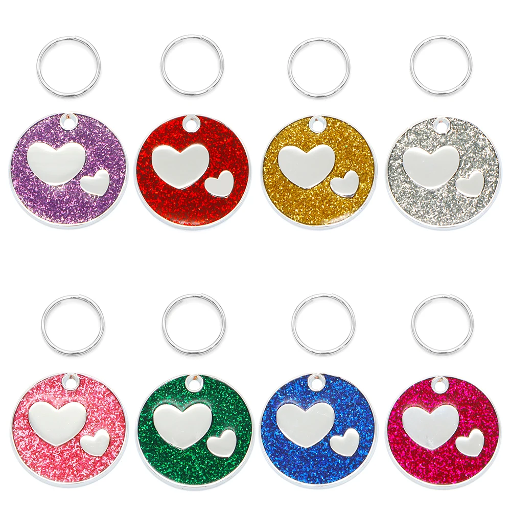 

Оптовая продажа, 100 шт., ожерелье для любимых кошек и собак, аксессуары, сплав, гравировка, бирка для домашних животных, брелок, подвеска, ошейник для животных