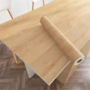 1 Roll Pvc Oil-proof Wood Grain Sticker Self-adhesive Wallpaper For Kitchen Countertop Furniture Cabinet Table Wall Renovation 1