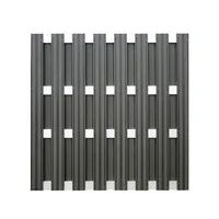 DIY Wood Plastic Composite  fencing 1.8*1.8 M(6ft) Aluminium Wpc Panel Fence 1