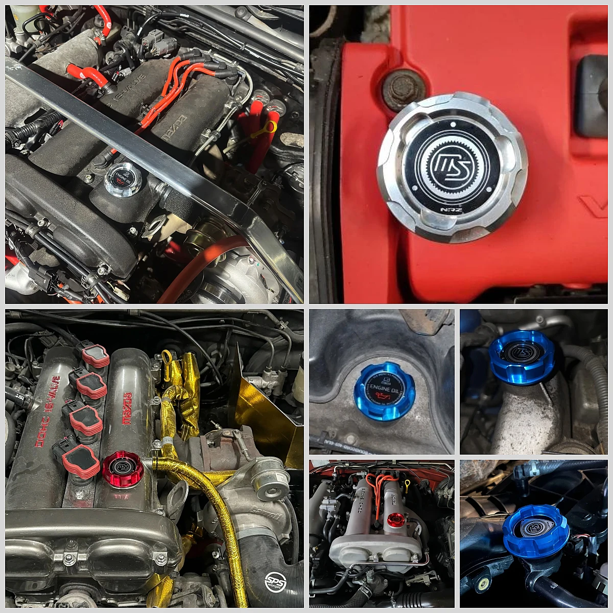 Oil Fuel Cap Aluminum For MAZDASPEED RACING RX8 RX7 etc