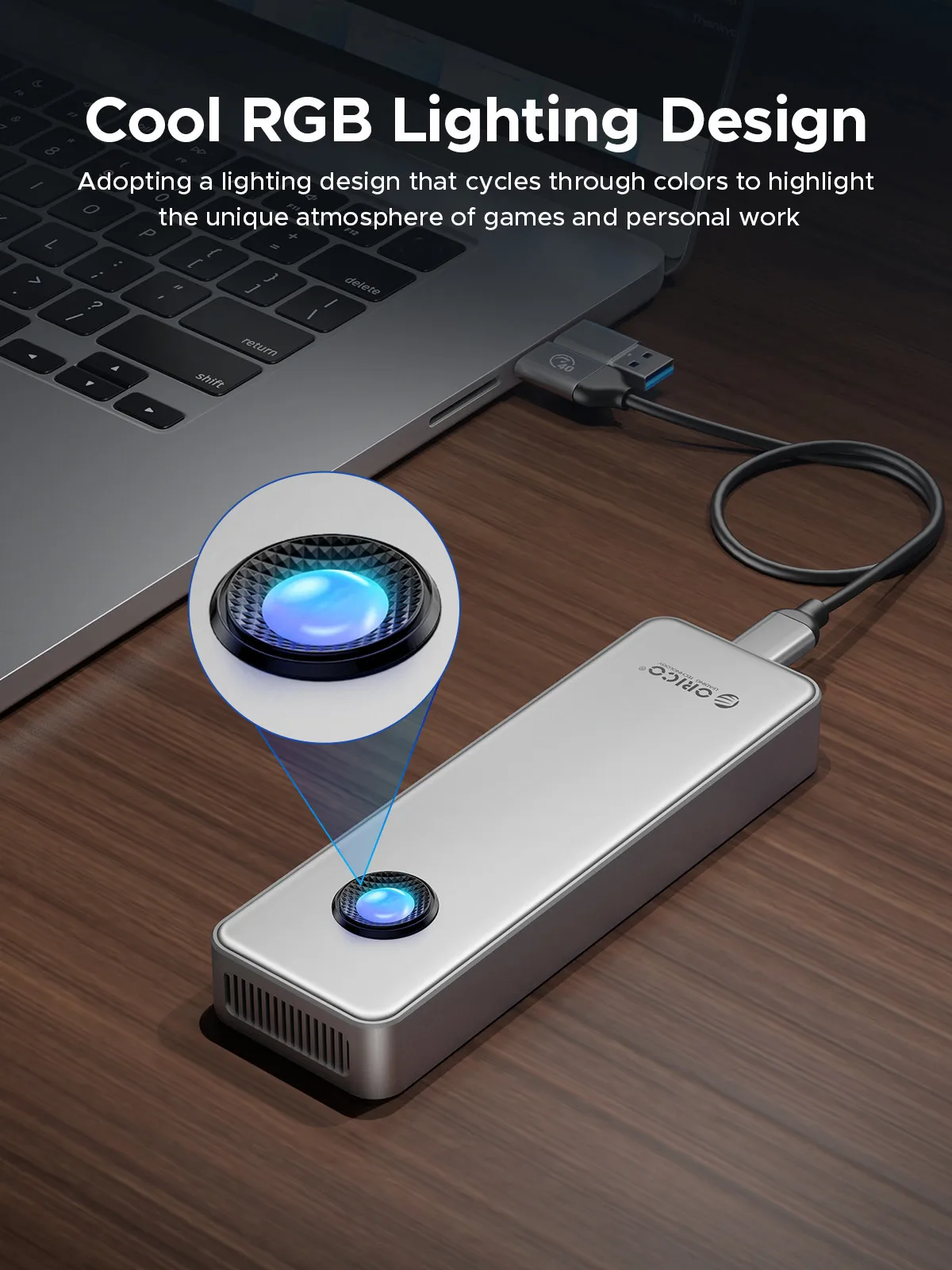 ORICO ƿ ˷̴ ȣȯ Ʈ 3/4, USB4 40Gbps USB4 M.2 SSD Ŭ, ð ǳ PCIe4.0 NVME Ŭ, 8TB