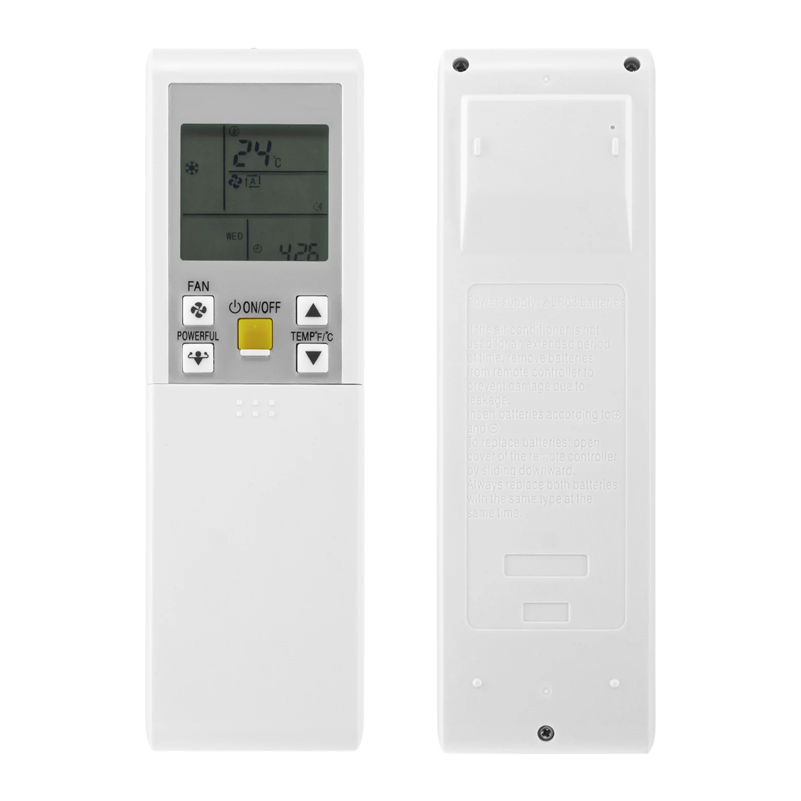 백라이트가 있는 Daikin 에어컨 컨트롤러용 새 원격 제어 ARC452A4 주간 타이머 기능 없음