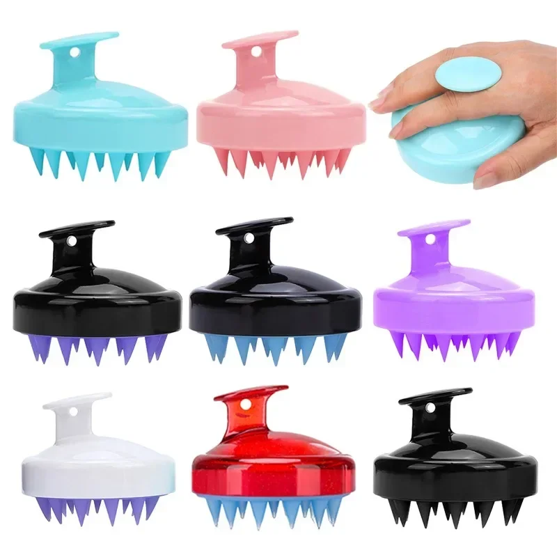 

Hair Scalp Massager Shampoo Brush Soft Silicone Shampoo Brush Massage Shampoo Brush Clean Scalp Bath Comb Scalp Beauty Health