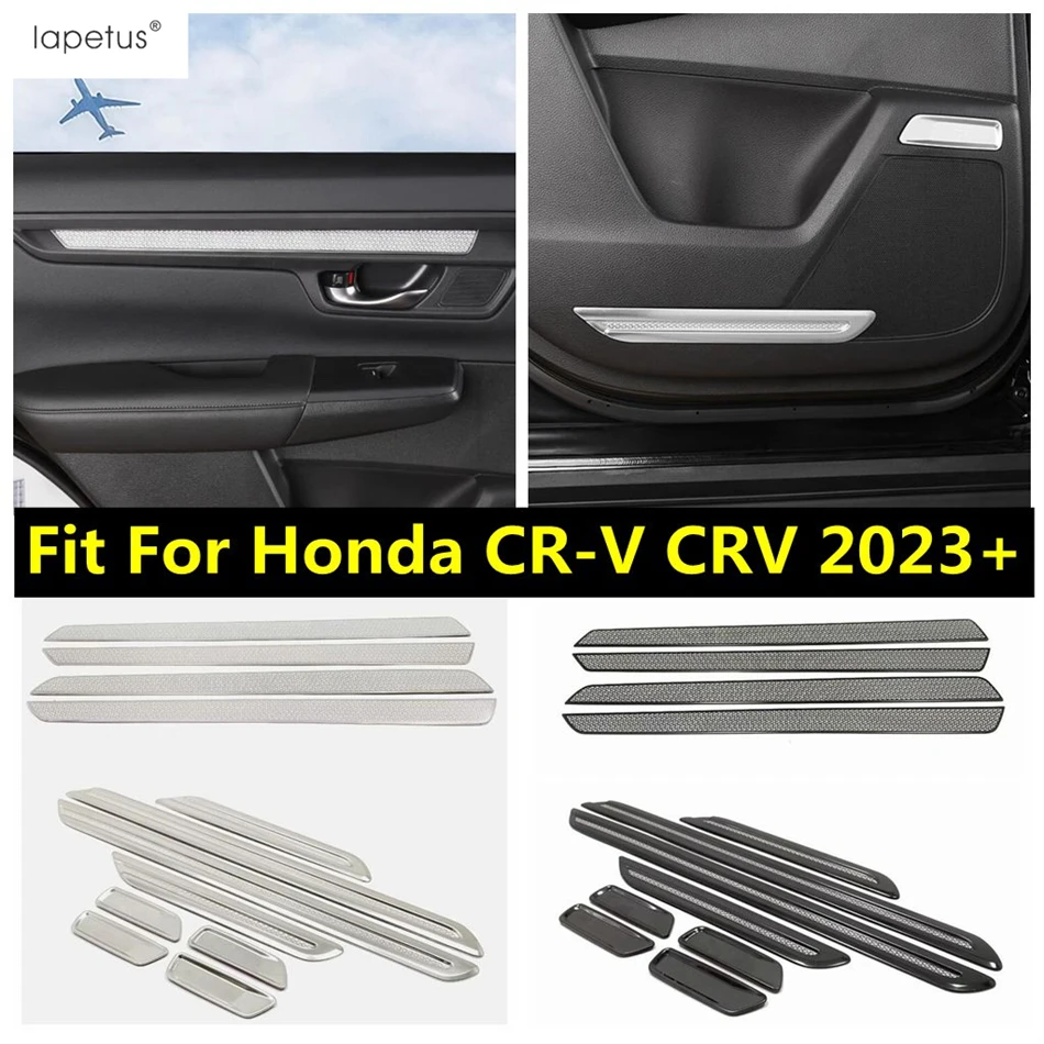 

Car Inner Door Armrest Panel Strip Decoration Cover Trim For Honda CR-V CRV 2023 2024 Auto Stainless Steel Accessories Interior