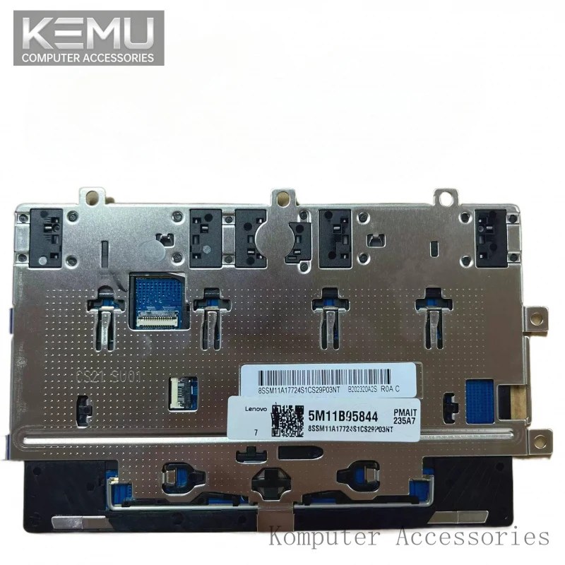 새로운 5M11B95844 블랙 씽크패드 T14s Gen 2 X13 Gen 2 터치패드 클릭패드 트랙패드 CS21 3+2b용