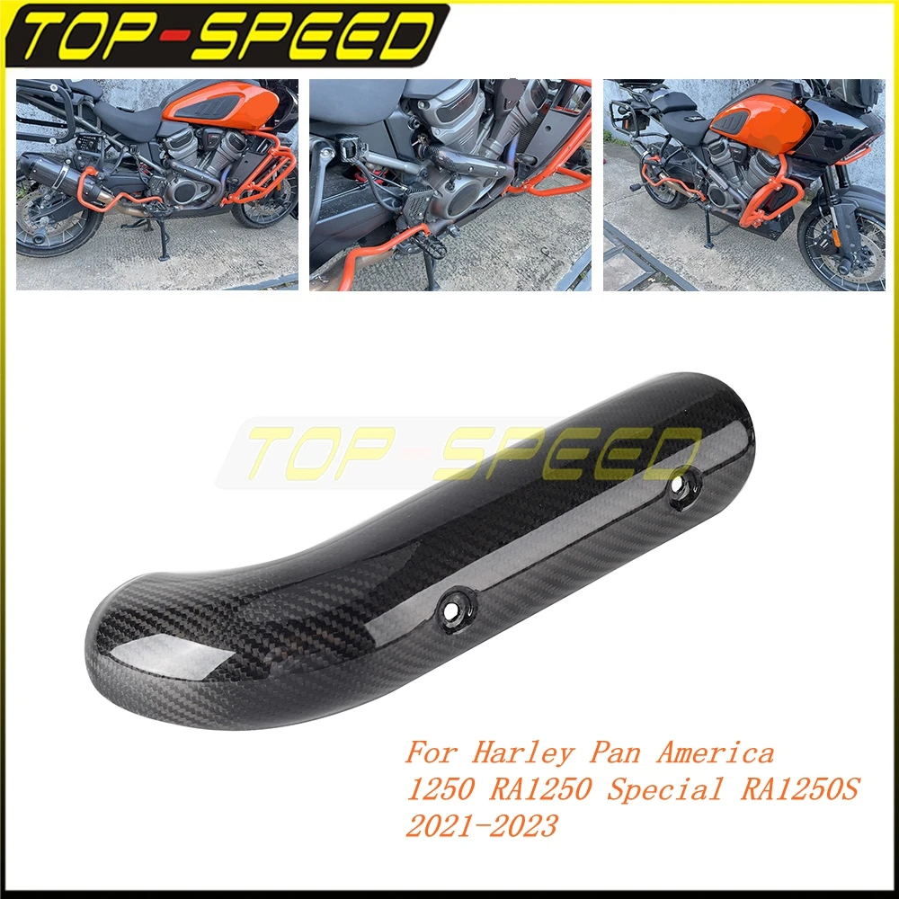 

Carbon Exhaust Anti Scalding Cover Heat Shield For Harley Pan America 1250 RA1250 Special RA1250S 2021-24 Motorcycle Accessories