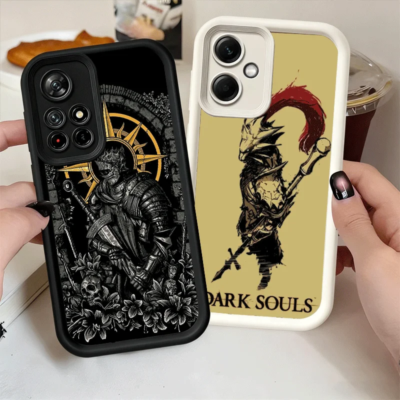 Elegant Dark Souls Gaming Silicone Phone Case - Soft Touch Protective Shell