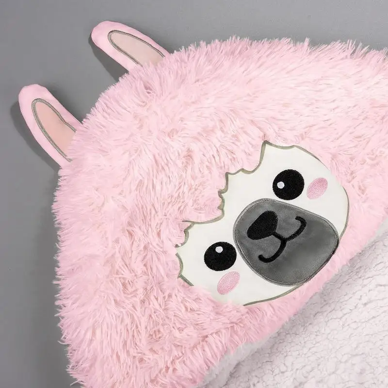 Hoodie Blanket For Women Warm Alpaca Hooded Shawl Blanket Cute And Cozy Wearable Blankets For Women Girls Home Hotel