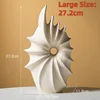 CAPIRON Ceramic Conch Vase for Pampas Grass Dried Flower Container Decorative Centerpiece Tabletop Home Living Room Nordic Decor 5
