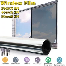 

One Way Privacy Window Flim Sun Blocking Mirror Effect Window Tint Film UV Protection Home Window Privacy Film Thermal Blocker