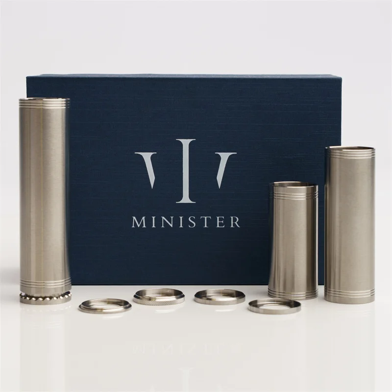 Electronic Cigarettes Minister Mechanical Mech Mod by Centenary Mods SS316L 20mm Supports Single 18350 / 18500 / 18650 Battery - 6