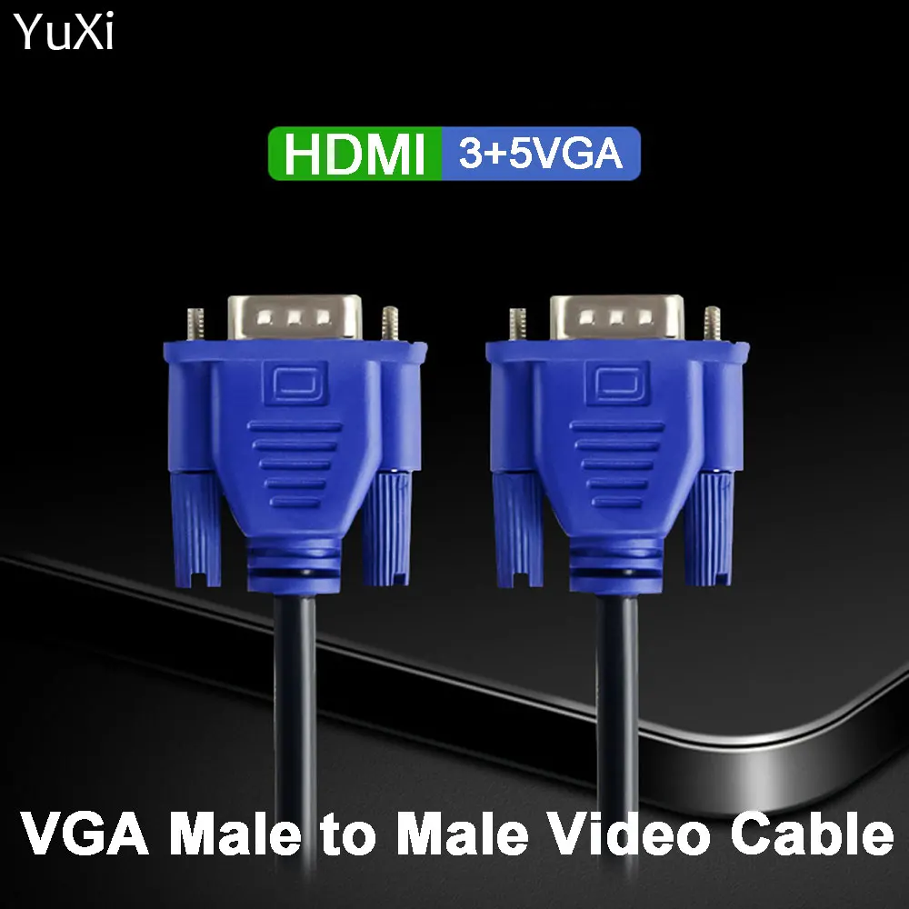 VGA 3 5 Kabel Stecker zu Stecker High Definition Computer Projektor Monitor Videodaten kabel mit Magnet ring – Detail 1