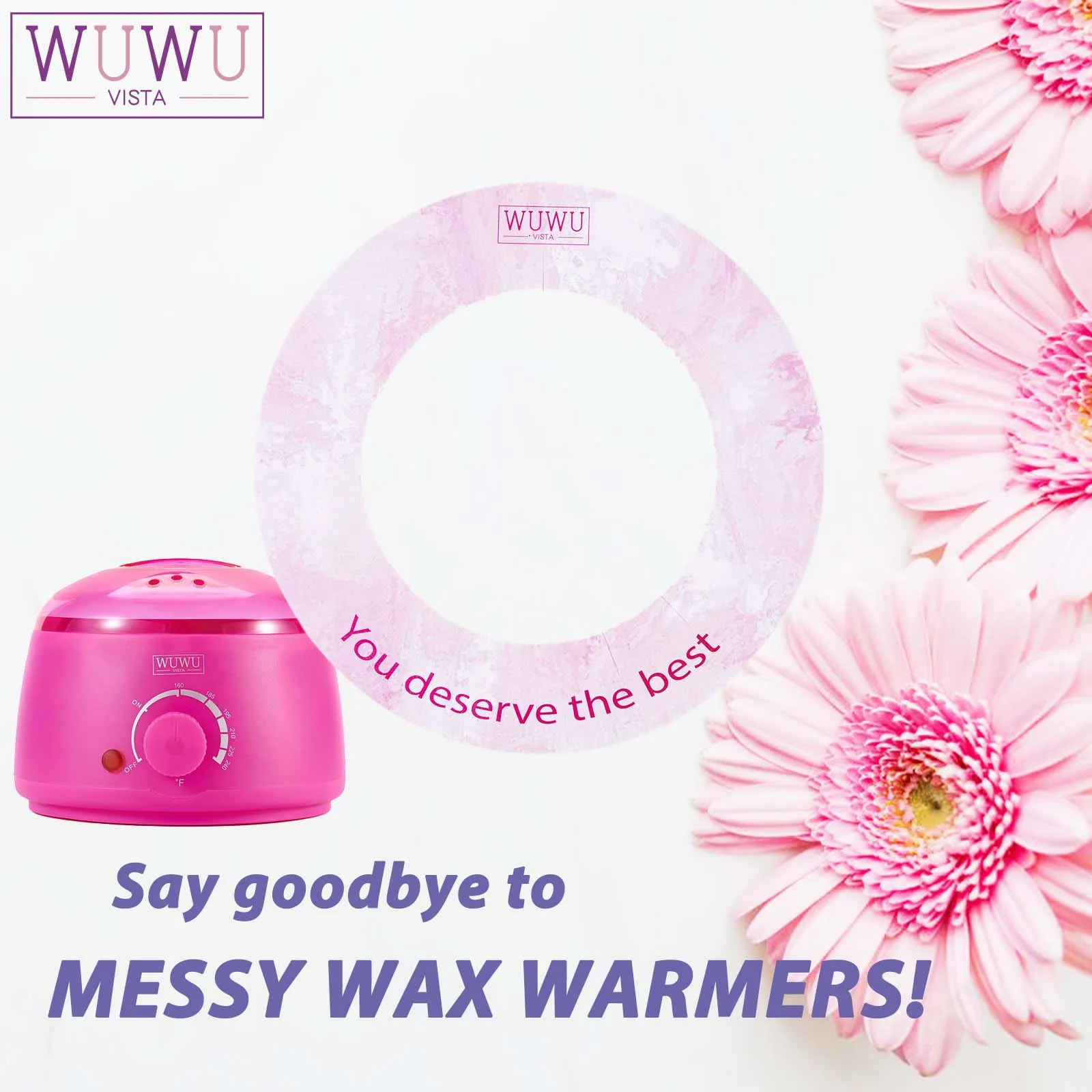 Waxing Protection Collars WUWUVISTA Waxing Protection Collars 10pcs/pack For 7 oz/14 oz Wax Warmers&Wax Cans Professional Warmer Collars hair removal wax hair removal tool beauty wax