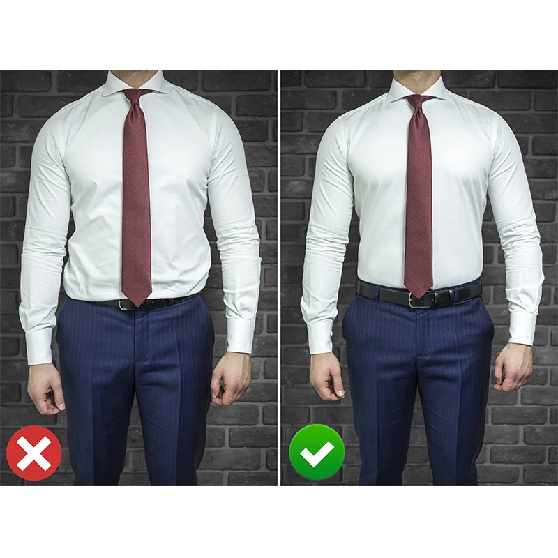 Herrenhemd-Schwanzhalter, knitterfreies Hemdverschluss, versteckter Bund – unsichtbarer Hemdhaltergürtel, rutschfeste Hemdgurte zasCC88 Parque – Detail 7