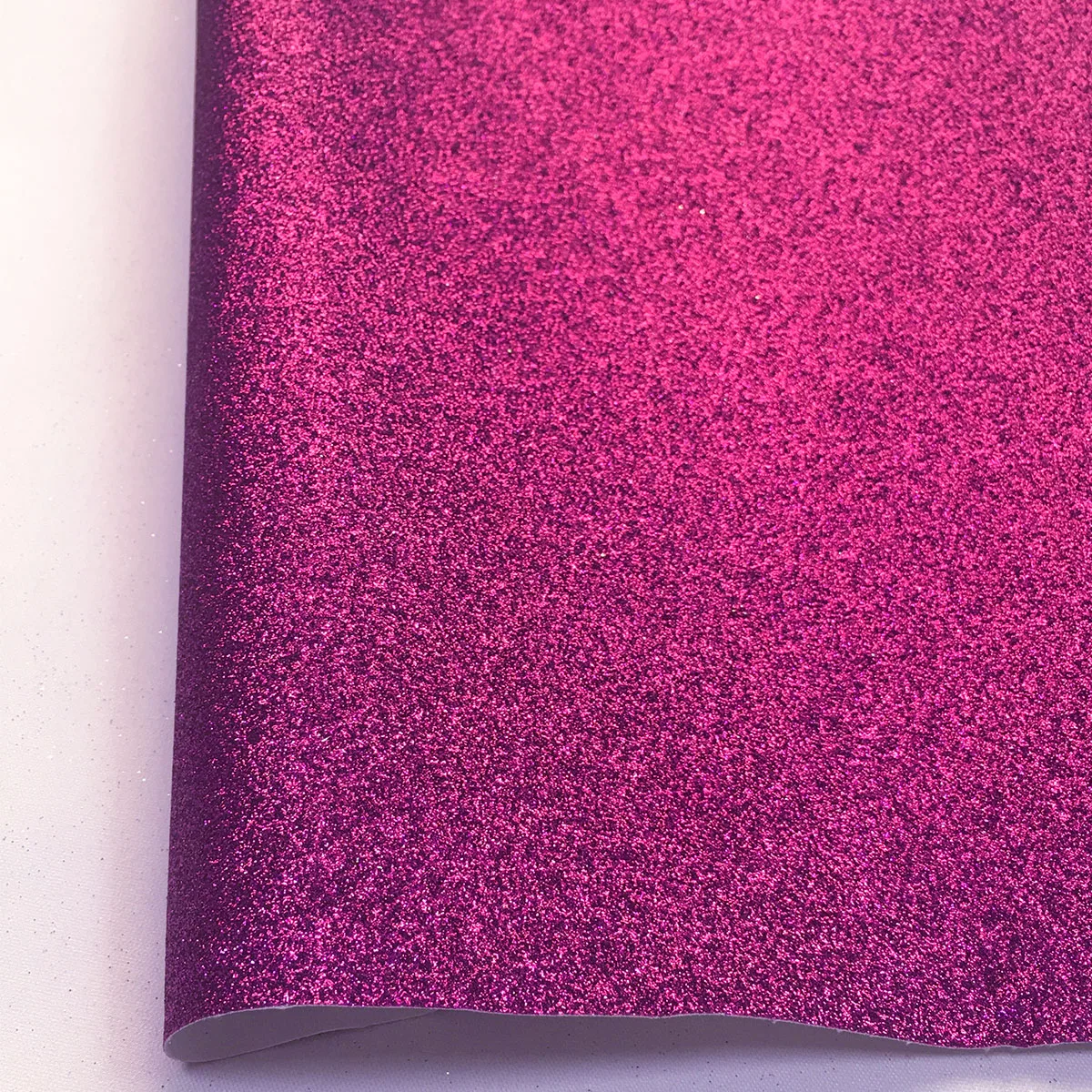 Iridescent Fine Glitter Vinyl Faux Leather Craft Fabric Roll - Sparkle Shiny Finish for DIY Projects, Bows, and Decor