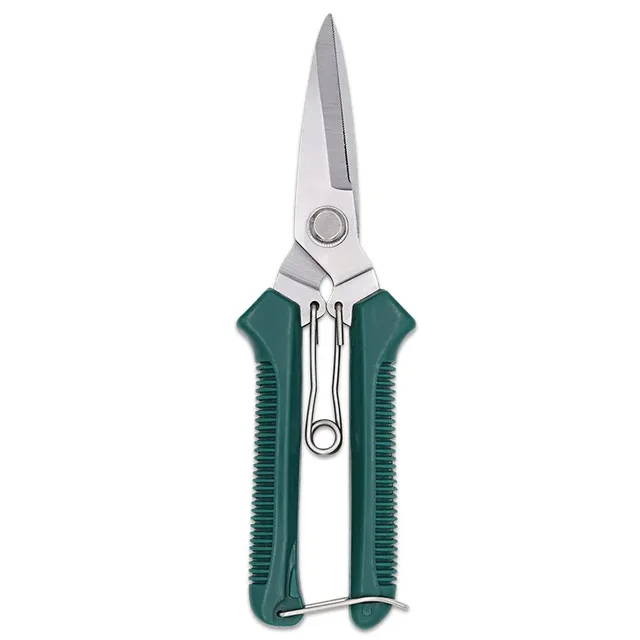 Straight Head Pruning Shears Non-slip HandleStainless Steel Outils Manuels Household Bonsai Garden Scissors Pruing Shear 2