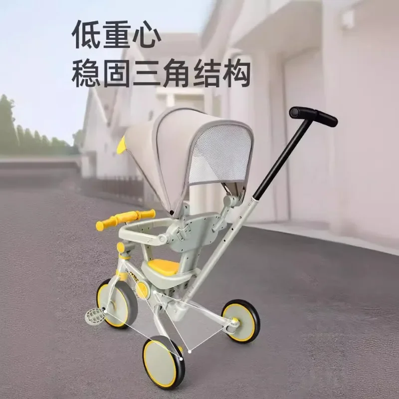 Balancing bicycle Children's bicycle Multi-functional pedal-free three-wheeled scooter 1-3 Baby scooter