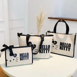 Hello Kitty Purses and Handbags Genuine Sanrio Shoulder Bags Portable High-capacity Tote Bag Shopping Cases Mummy Box Hand Bags