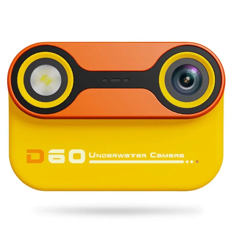 Caméra Action Étanche 2.4" HD - Jaune - Double Écran