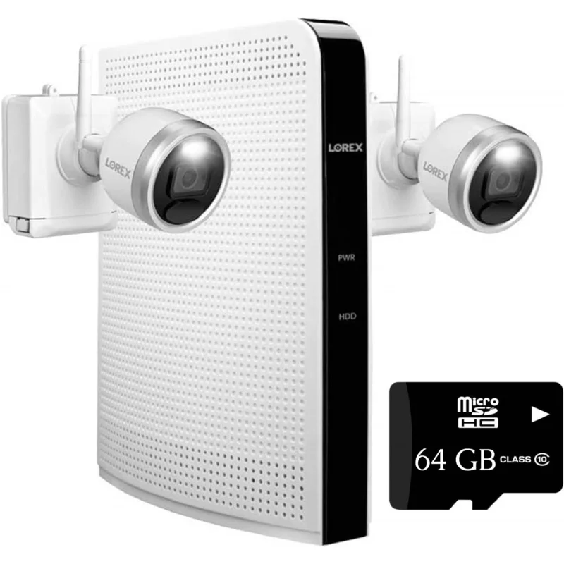 

Беспроводная система безопасности Lorex для помещений и улицы, HD-камеры 1080p без проводов с функцией видеонаблюдения при обнаружении движения, активные ip-камеры