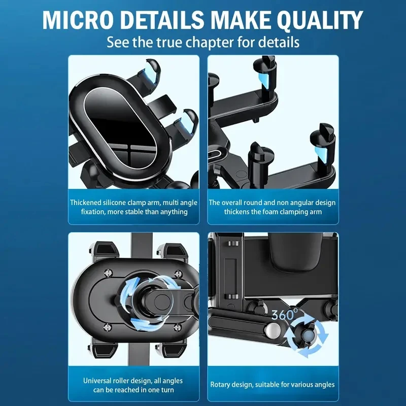 2023 Universal 360 Rotatable Retractable Car Phone Holder Rearview Mirror Driving Recorder Bracket Car Cell Phone Support Stand