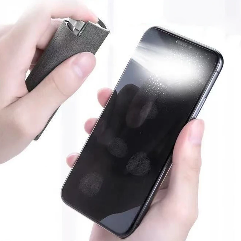 2in1 Microfiber Screen Cleaner Spray Bottle Set Mobile Phone Ipad Computer Cloth Wipe Iphone Cleaning Glasses Wipes screen cleaning set,eyeglass cleaner spray