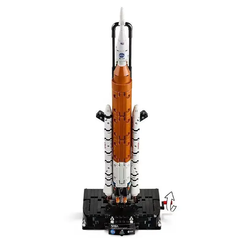 2026년 신제품 42221 로켓 빌딩 블록 세트 우주 발사 시스템 STEM 교육용 우주선 장난감 모델 생일 파티 선물