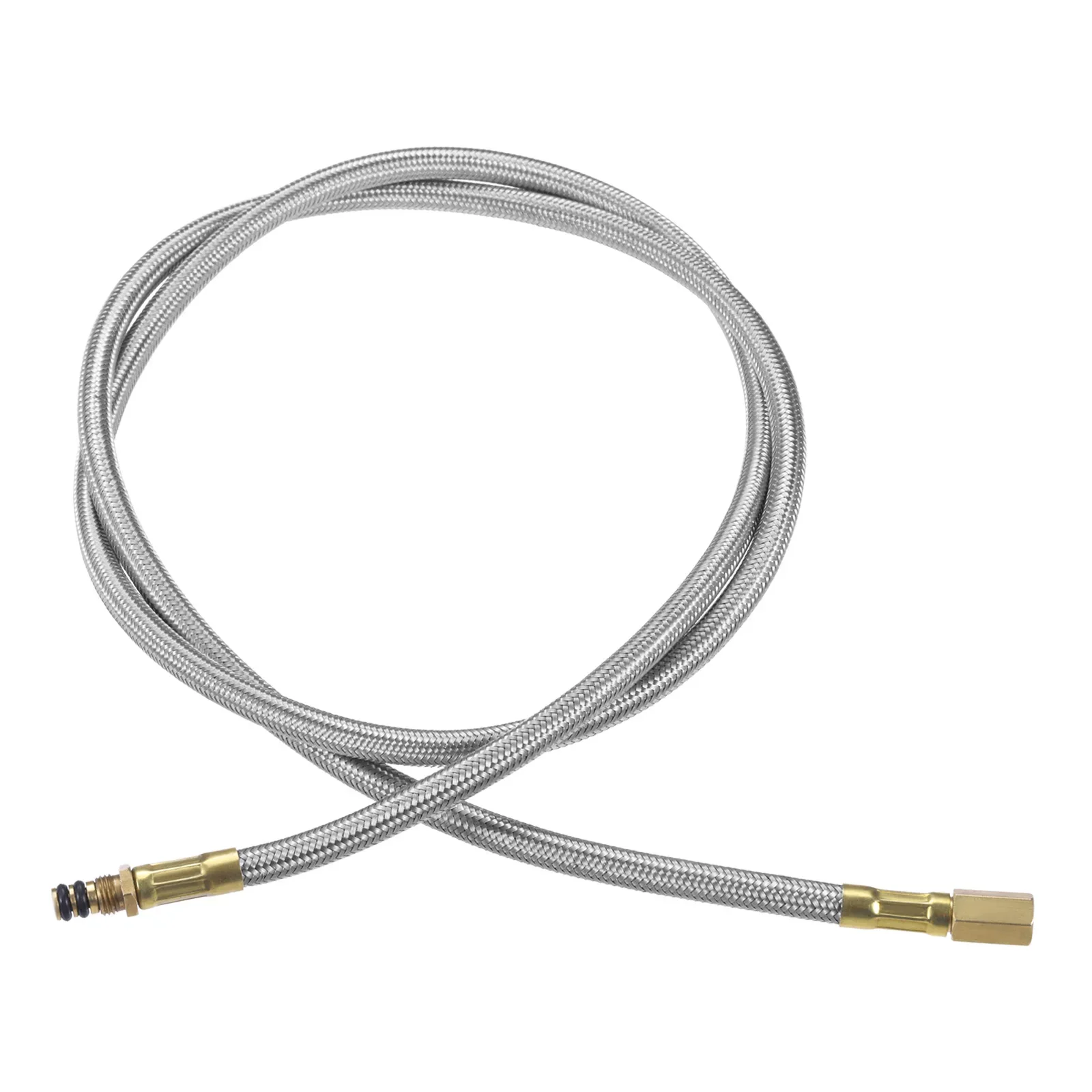 44cm Gas Adapter Extension Hose Stainless Steel Braided Pipe Gas Can connection to Stove Copper End Connectors Portable Set