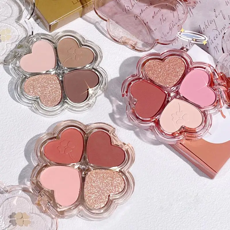 Palette Di Ombretti Matte Blush Clover Eyeshadow Palette Highlight Shining And Charming Eye Shadow All In One Palette Makeup